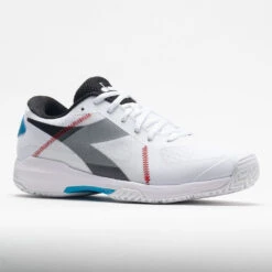 Diadora Trofeo AG Pickleball Men's White/Black/Blue Jewel -On Running Sales Store 370025 5