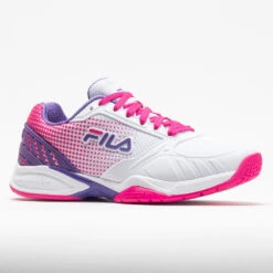 Fila Volley Zone Women's White/Pink Glo/Purple -On Running Sales Store 370037 5