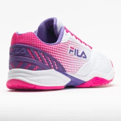 Fila Volley Zone Women's White/Pink Glo/Purple -On Running Sales Store 370037 6