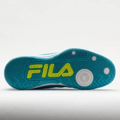 Fila Double Bounce 3 Women's Scuba Blue/White/Safety Yellow -On Running Sales Store 370041 4
