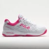 Fila Double Bounce 3 Women's White/White/Pink Glo -On Running Sales Store 370042 3