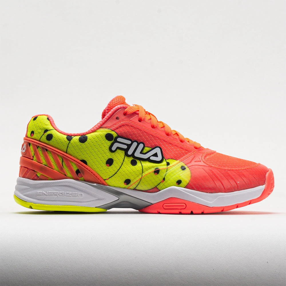Fila Volley Zone Women's /Fiery Coral/Yellow/Black 3 Fila Volley Zone Women's /Fiery Coral/Yellow/Black