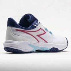 Diadora Trofeo 2 AG Pickleball Women's White/Blueprint/Pink Yarrow -On Running Sales Store 370081 6