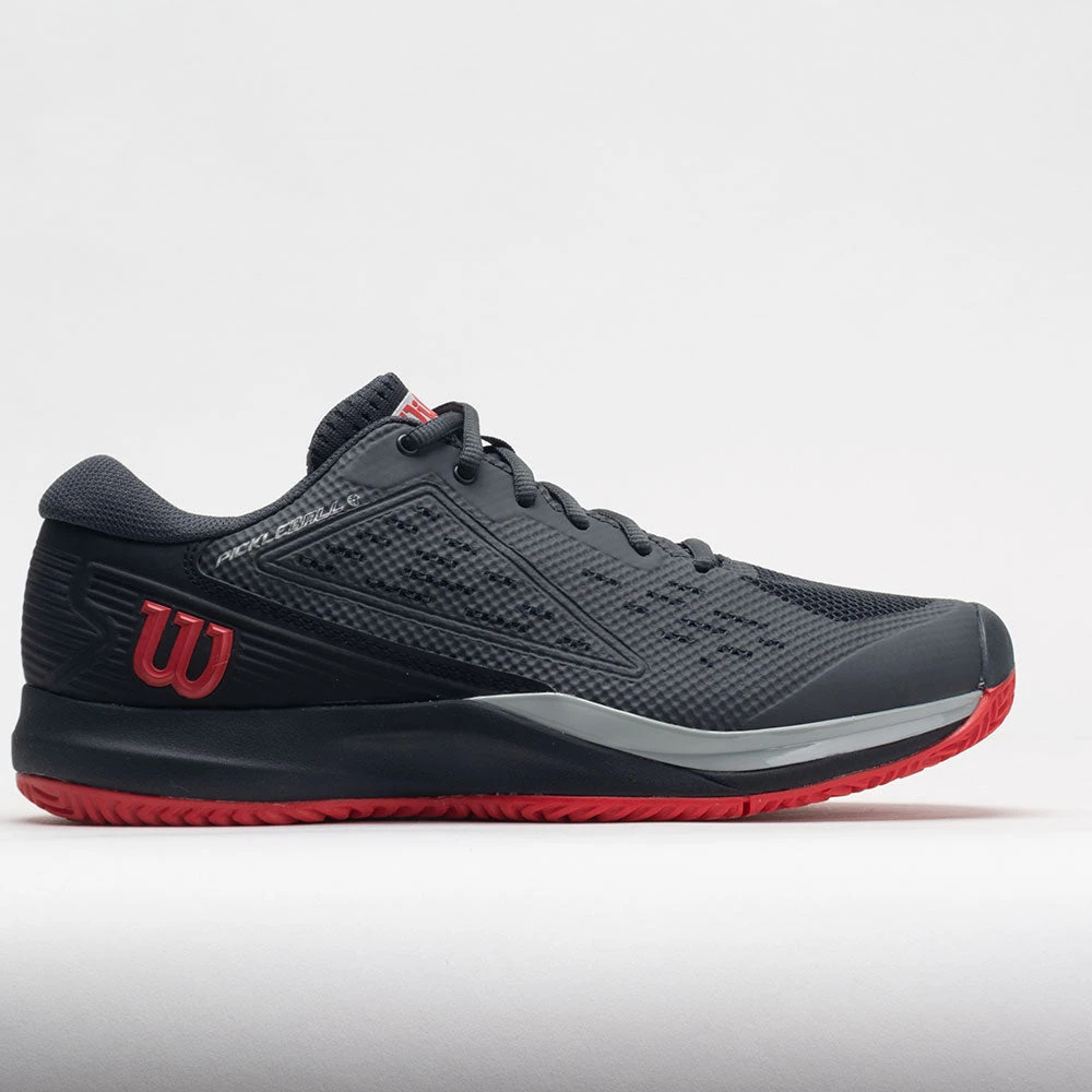 Wilson Rush Pro Ace Pickler Men's Ebony/Black/Wilson Red 3 Wilson Rush Pro Ace Pickler Men's Ebony/Black/Wilson Red