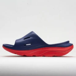 HOKA Ora Slide 3 Unisex Bellwether Blue/Red Alert -On Running Sales Store 570614 1